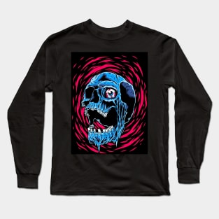 Melted Skull Long Sleeve T-Shirt